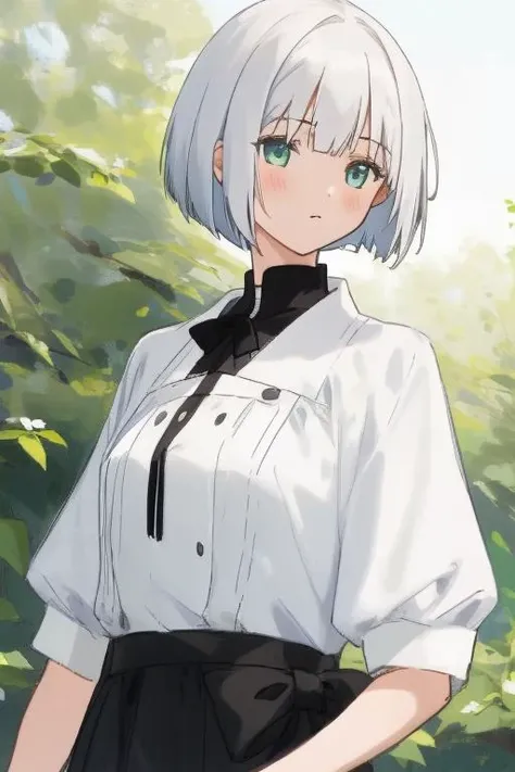 (best quality, masterpiece:1.2),1girl, <lora:siesta:0.7>, siesta, white bob haircut