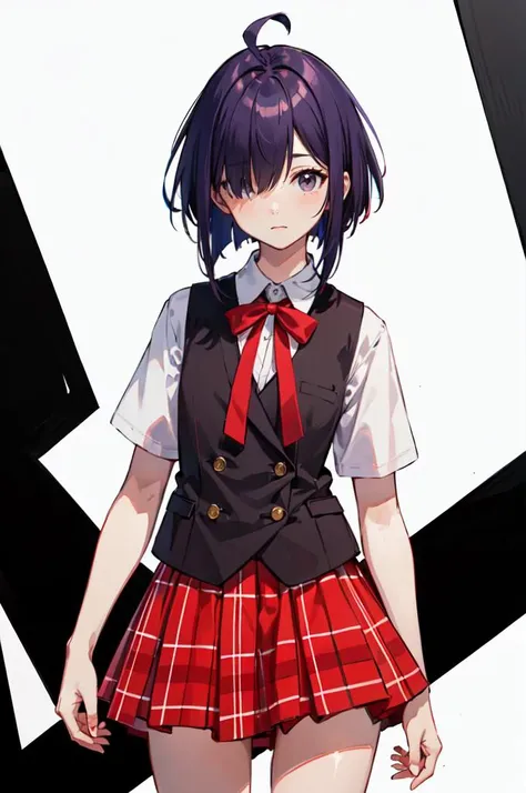 whole body,see the whole body,short skirt,Wearing an eye patch on the right eye(((pixel-perfect, detail-perfect))), solo, 1girl, tatsumaki,looking at viewer, nude, (pussy:1.2), no panties, wild lift, (masterpiece:1.2), best quality, high resolution, unity 8k wallpaper, (illustration:0.8), (beautiful detailed eyes:1.6), perfect lighting, extremely detailed CG, (perfect hands, perfect anatomy), ph rikka,1girl,sokka Takanashi