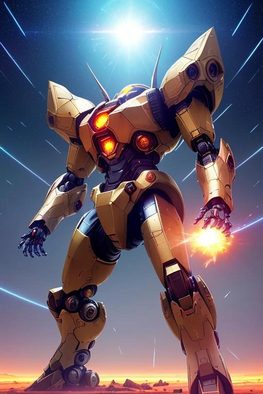 CGSociety, artstation, pixiv, best quality, (Masterpiece futuristic illustration:1.3) of (angry:1.3) mecha, mecha horns, muscle, shiny, intricate, perfect detailed head, highly Detailed, machine, futuristic, hard surface modeling, (in battle of mecha world ruins, robotic environments, metal particles, explosions, shattered ground, shattered pieces of iron:1.3), (dark blue skies, big earth in the sky:1.3) (action stance:1.3), (dynamic pose:1.3), (plasma, lasers:1), (space particles, light particles:1.2), (glowing bright stars:1.3), (mars:1.3), volumetric light, (Atmospheric Fog), ambient lighting, dramatic light, colorful scheme, (highly contrast:1.2), (dark hue:1), anime effect, (by best mecha artist:1.2)