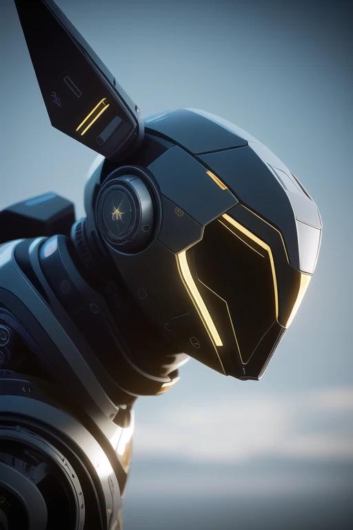 nousr robot best quality, cgunity, 8k, raw photo of (beautiful:1.2) cyborg dog, warframe style, black gold, ultra detailed, ambient light, volumetric lighting, realistic, realistic lighting, cinematic lighting, depth of field, sharp focus, dynamic pose, face focus, looking at viewer, (high contrast:1.2), (film grain)