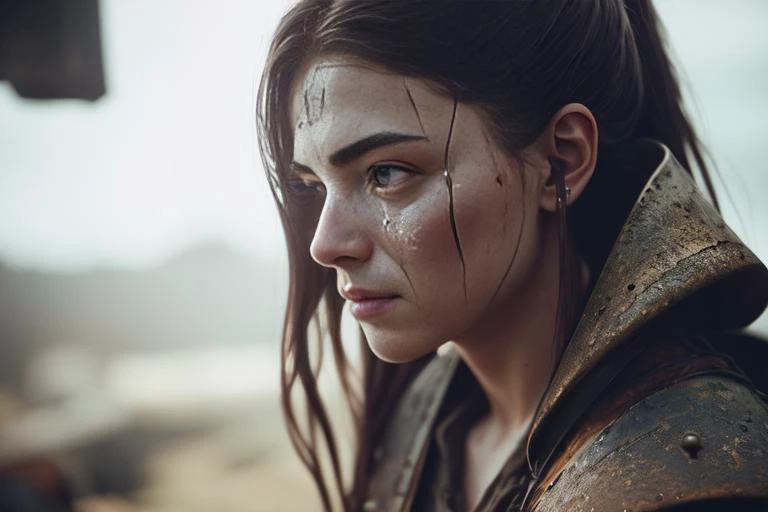 best quality, 500px, cgsociety, 8k, raw fantasy photo of (beautiful:1.2) of a female blacksmith, anvil, forge, grunge, sweat, tired, exhausted, medieval, ambient light, backlight, volumetric lighting, realistic, realistic lighting, cinematic lighting, depth of field, sharp focus, dynamic pose, (face focus), (high contrast:1.2), (film grain)