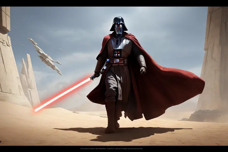 jedi knight duals with sith, star wars, hd, 8k, painted