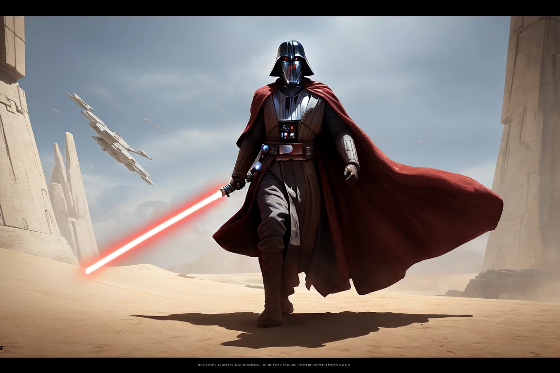 jedi knight duals with sith, star wars, hd, 8k, painted