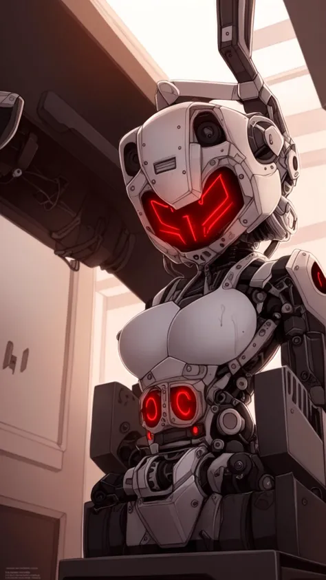 uploaded on e621, protogen, (dissection:1.3) of a (damaged:1.2) (machine:1.1) with white hair and beautiful detailed red eyes, she has a (mechanical (heart:1.1):1.1) and a (dirty face:1.2), with exposed wires and tubes, internal mechanical parts exposed from injury and short circuit, suffering heavy damage, being disassembled, natural light, light tracing, intricate circuitry, illustration, 8k wallpaper, super detailed, full body portrait,, chromatic aberration, depth of field, soft lighting, masterpiece, best quality, intricate, tone mapped, highly detailed, artstation, concept art, smooth, sharp focus, dramatic lighting, highly detailed artwork, cinematic, hyper realistic painting, trending on Artstation, 8K, incredible shadows, realistic, (highly detailed background:1.0)