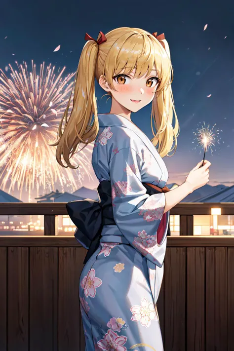 ((One personの女性)), Beautiful Face,(Laughing embarrassedly), (naughty face:1.2), ((Wink:1.9)), (head tilt:1.1), Laughing with your mouth open, upper teeth, ((full-face blush:1.5)), ((drooling:1.6)), ((breath:2.0)), (Sit on a bench), ((spread legs:1.4)), ((female masturbation:2.2)), ((pussy juice stain:1.5)), ((groin focus)), looking at viewer, Glossy pink lips, Shining Face, night, Observatory, Festival decorations, firework, ((Anime style background)),masterpiece, Highest quality, so beautiful,up to date, Complex details, (Pink long nails),(ring),(bracelet),(choker),AI-generated, Complex,High resolution, Highest quality, super high quality,3D Images、3D Images,One person,Long blonde hair,ponytail, wavy hair ,Anime woman posing for a photo, ((Fine grain、Turquoise Eyes、Shining Eyes:1.3)), (Squint your eyes:1.1),a hyperRealistic , hyperRealistic , Realistic,Anime woman with long white hair, Smooth anime CG art, A woman in a colorful kimono with gold embroidery, (Pink long sleeve kimono),Red floral pattern,Long flower hair ornament,Earrings,Mature Body,(Big Breasts:1.1),Tall,Abdominal muscles,Tight waist,(Zoom up to face:1.0), ((from the side and slightly from below)),