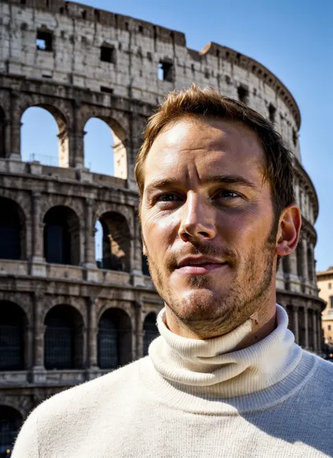 portrait of sks person in in rome, in front of coloseum, white turtleneck, by Andreas Gursky, epic character composition, natural lighting,
<lora:locon_perfecteyes_v1_from_v1_64_32:0.25>, perfecteyes
<lora:locon_perfectsmile_v1_from_v1_64_32:0.1>, (perfectsmile:0.7)
<lora:add_detail:0.6> <lora:locon_chrispratt_v1_from_v1_64_32:1>