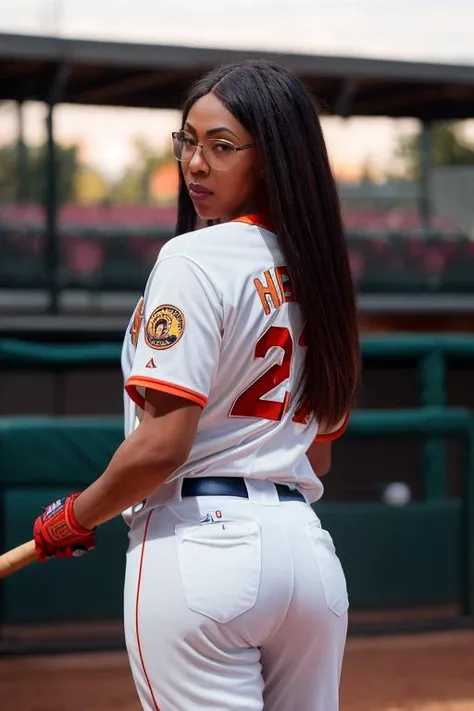 DEN_kalanii_SG,
playing baseball and wearing a baseball uniform swinging a bat, baseball uniform, playing baseball, baseball,
bokeh, f1.4, 40mm, photorealistic, raw, 8k, textured skin, skin pores, intricate details <lora:epi_noiseoffset2:1>, epiCRealism <lora:ClothingAdjuster3:-1.3>
