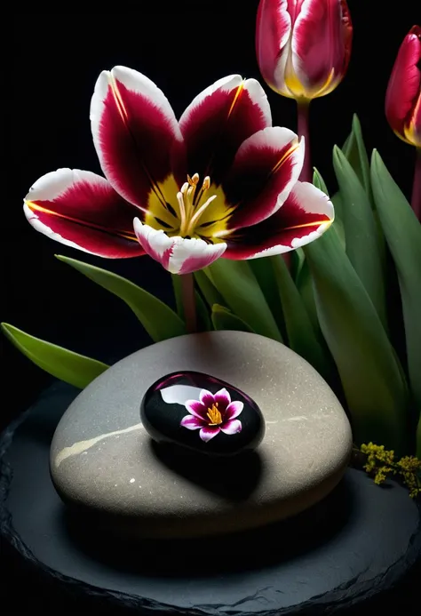 POV shot of a (Pebble:1.1) , designed by Akira manga, with Dupplin details, at Twilight, nature art by Jessie Arms Botke, Moonlight, Calotype, fauna, Masterful Photography, Universe, Dark Crimson Flowers, Etched Creation, Rekt Lighting, Rekt Mode, Rekt Creation, Tulips, Strange Flowers, Neon, Excellence, Elegance, Shrine Mode,