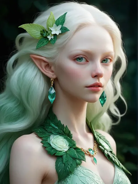 (Misunderstood Painting:1.3) of (Sketch:1.3),(Energetic:1.3) Mint green, emotionally charged,paradoxical,ceramic, Fantasy aesthetics,, (albino:1.3) (nymph:1.3), (albinism:1.4), mischievous quarter-elf woman, full body, wearing an intricately adorned dress, mysterious smile Lengthened symmetrical Face, Noticeable Jaw, high Cheekbones, Straight Eyebrows, Majestic Aquiline Nose, Full Lips, long white hair:1.3, serene, haughty, (dynamic composition:1.2), (shallow depth of field:1.2), bright lighting vibrant,, fantasy, horror, body horror, elegant. a mesmerizing blend of light and shadow. masterpiece, absurdres, intricate details, dynamic range, (skin texture style, detailed skin pore, detailed skin, realistic skin) soft-hued colors, stunning background. dark and moody, a mesmerizing blend of light and shadow. masterpiece, intricate details. <lora:skin tone style v4:1>,(by Artist Leonid Afremov:1.3),(Primitivism:1.3),(Dark hue:1.3)