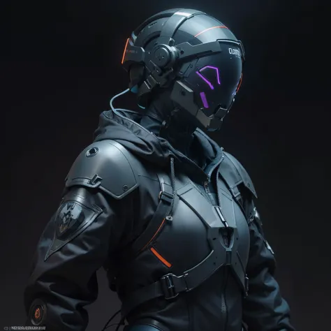 <lora:cyberhelmetWearable_v07:0.3>, (a person in a cyberhelmet, fantastic, cyberhelmet:1.3), backview, looking back, (8k, RAW photo, best quality, masterpiece:1.2), (cinematic lighting, photo shoot:1.2), (realistic, photo-realistic), 1girl, tactical oversized jacket, closeup, cyberpunk, cyberhelmet, full of battle gear,(black background:1.3), (high contrast), orange and teal, nice hands, perfect hands <lora:envybetterhandsLocon_beta2:1> <lora:oc_v10:0.2>