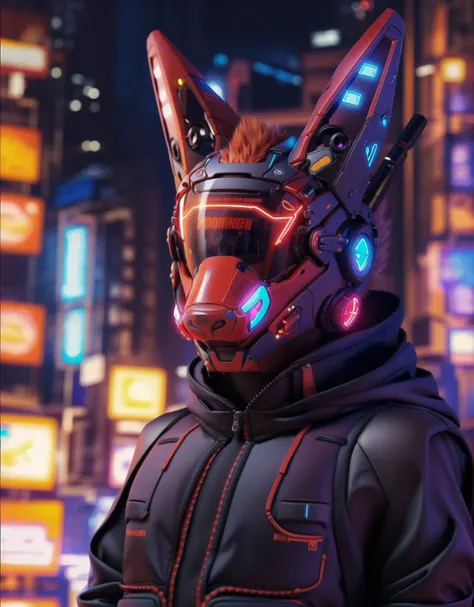 (masterpiece, best quality), photography, insane detail, (3d render), (3d), photorealism, blurry background, [futuristic city streets], night
BREAK
male anthro fox [cyborg], [cyberhelmet], (visor:1.25), (fluffy:1.2), detalied fur, red fur, (fox ears), (fox nose:1.3), (red glowing lights:1.2), mechanical parts, jacket
BREAK
(upper body), (headshot portrait), (facing viewer), (looking at viewer:1.1), <lora:cyberhelmetv0.7:0.7>