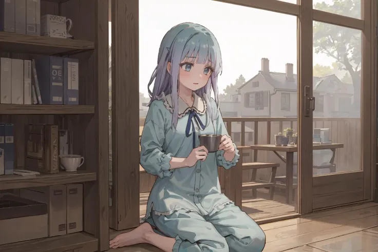 masterpiece, best quality, 1girl, solo, (pajamas: 1.2),
<lora:IsekaiOjisan-Mabel-release-v1.0:0.6>,