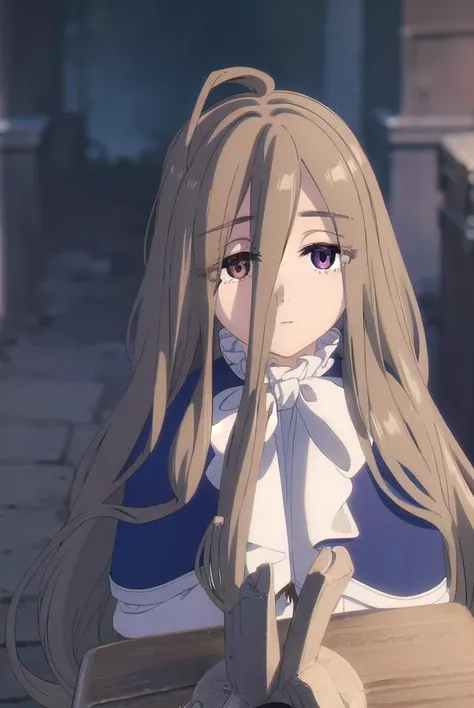 magesense, <lora:mage sense s1-lora-nochekaiser:1>,
sense, long hair, brown hair, hair between eyes, (brown eyes:1.5), very long hair, ahoge,
BREAK bow, bowtie, white bow, capelet, blue capelet, frills, wide sleeves,
BREAK outdoors,
BREAK looking at viewer, (cowboy shot:1.5),
BREAK <lyco:GoodHands-beta2:1>, (masterpiece:1.2), best quality, high resolution, unity 8k wallpaper, (illustration:0.8), (beautiful detailed eyes:1.6), extremely detailed face, perfect lighting, extremely detailed CG, (perfect hands, perfect anatomy),