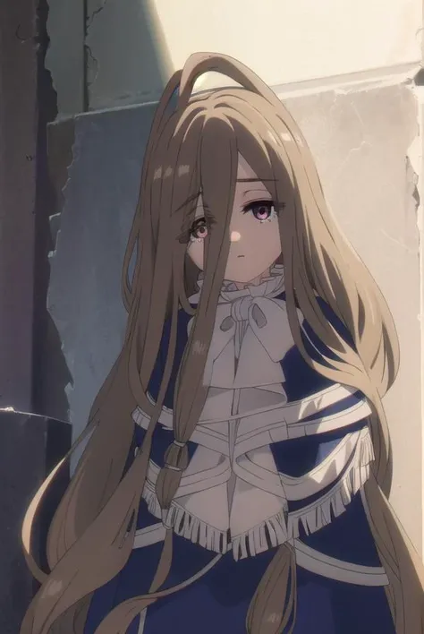 magesense, <lora:mage sense s1-lora-nochekaiser:1>,
sense, long hair, brown hair, hair between eyes, (brown eyes:1.5), very long hair, ahoge,
BREAK bow, bowtie, white bow, capelet, blue capelet, frills, wide sleeves,
BREAK outdoors,
BREAK looking at viewer, (cowboy shot:1.5),
BREAK <lyco:GoodHands-beta2:1>, (masterpiece:1.2), best quality, high resolution, unity 8k wallpaper, (illustration:0.8), (beautiful detailed eyes:1.6), extremely detailed face, perfect lighting, extremely detailed CG, (perfect hands, perfect anatomy),