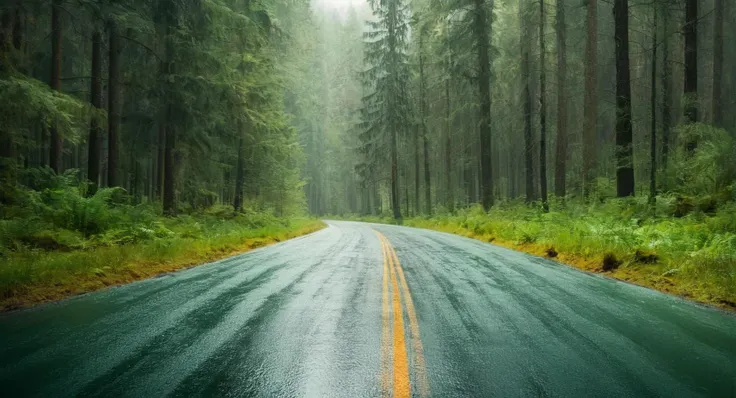 Advertising poster style, <lora:Cinematic Hollywood Film:1.5>
Epic Creative Scene a wet road in the middle of a forest Cinematic Hollywood Film Style, Professional, modern, product-focused, commercial, eye-catching, highly detailed