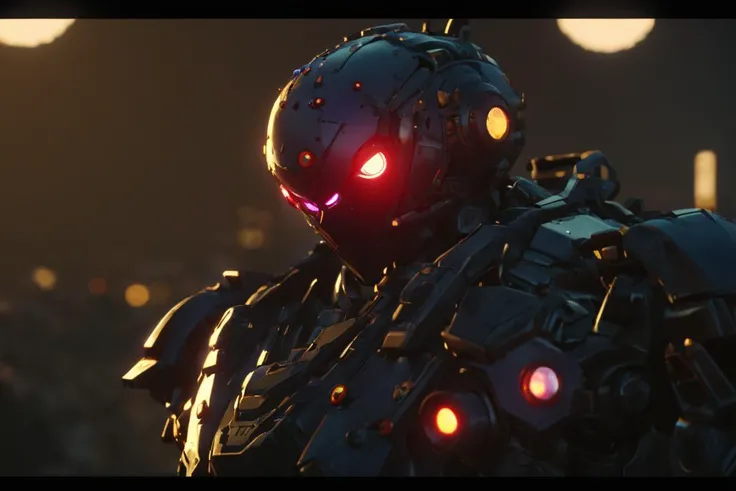 a close up of a shiny silver man with a red light, the evil within monster, cryengine, remastered chromatic aberration, styleframe, resident evil virus concept art, cgsociety 4k”, nanotech demonic monster horror, cryengine 8 k, cinematic still in adam | unity, unreal engine. film still, unreal engine 5 », unreal engine 3 d --auto --s2