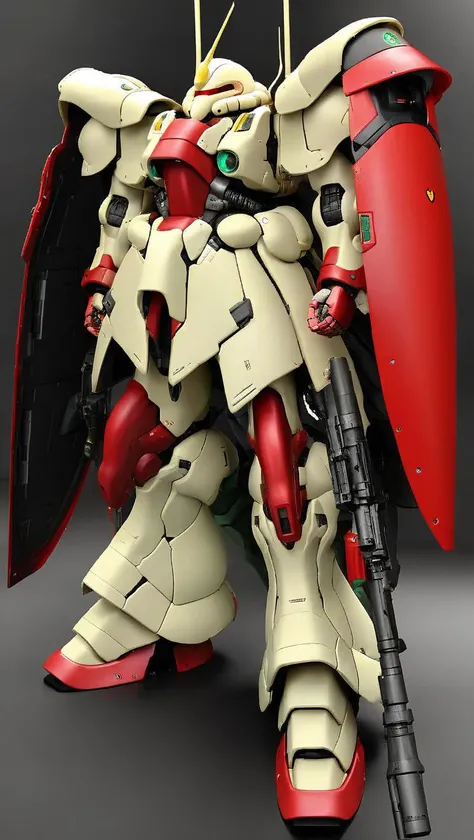 professional 3d model of (ZEON:1.6), (one-eyed:1.5),(science fiction:1),mecha armor,(a heavy mech:1.0),(hawken:1.0),(very biggest size mecha:1.6),(long legs:1.1),glowing eyes,(full body:1.2),mechanical parts,robot joints,(holding huge weapon:1.5),(huge mechanical shield:1.2),best quality,masterpiece,highly detailed,ultra-detailed,(huge mechanical weapon:1.3),(detailed weapon:1.2),(huge mechanical gun:1.2),<lora:srdxl_v2_5a1:0.8>, octane render, highly detailed, volumetric, dramatic lighting