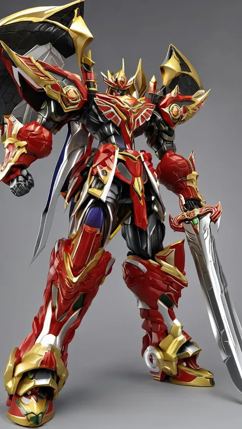 professional 3d model of (RARS:1.2), mecha, super robot, (heroic armor:1.0),(science fiction:1),(very biggest size mecha:1.6),glowing eyes,(full body:1.2),mechanical parts,robot joints,(holding huge sword:1.5),best quality,masterpiece,highly detailed,ultra-detailed,(huge mechanical weapon:1.3),(detailed weapon:1.2),(huge mechanical gun:1.2),<lora:srdxl_v2_5a1:0.8>, octane render, highly detailed, volumetric, dramatic lighting