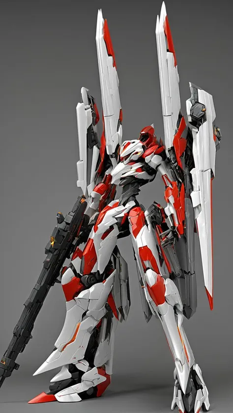 professional 3d model of (LRS:1.2), mecha, robot, (stylish design armor),(skinny:1),(science fiction:1),(science fiction:1),(very biggest size mecha:1.6),glowing eyes,(full body:1.2),mechanical parts,robot joints,(holding huge weapon:1.5),best quality,masterpiece,highly detailed,ultra-detailed,(huge mechanical weapon:1.3),(detailed weapon:1.2),(huge mechanical gun:1.2),<lora:srdxl_v2_5a1:0.8>, octane render, highly detailed, volumetric, dramatic lighting