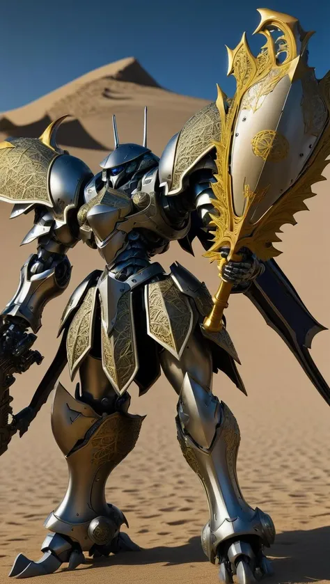 (FRS:1.5),mecha robot, (mecha armor:1.2), (fighting pose:1.5), best quality, masterpiece, ultra-detailed, (highly detailed full armor), glowing, (full body:1.2), mechanical parts, robot joints, (Detailed eye description:1.2),(huge mechanical weapon:1.3),(detailed armor description:1.2),(detailed weapon description:1.2),(holding huge weapon :1.5)<lora:srdxl_v2k:0.4>