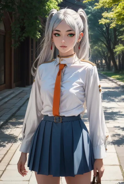 <lora:Ð§Ð¸ÑÐ¾Ð³Ñ ÐÐ¸ÑÐ¸ÑÐ°ÐºÐ¸ Nisekoi(eft_nisekoi_chitoge,blue eyes,blonde hair,very long hair,hair ribbon,red ribbon,medium breasts(ÑÐ¼ Ð¾Ð´ÐµÐ¶Ð´Ñ):0.9>,school uniform,  skirt, necktie,pleated skirt, serafuku, blue skirt, sparkle, sailor collar,orange necktie, shirt, blue sailor collar, <lora:Ð¤ÑÐ¸ÑÐµÐ½ Ð¿ÑÐ¾Ð²Ð¾Ð¶Ð°ÑÑÐ°Ñ Ð² Ð¿Ð¾ÑÐ»ÐµÐ´Ð½Ð¸Ð¹ Ð¿ÑÑÑ(aafrie,long hair, white hair,twintails, pointy ears,earrings, thick eyebrows,(ÑÐ¼ Ð¾Ð´ÐµÐ¶Ð´Ñ):0.8>,aafrie, long hair, (white hair), 2twintails, pointy ears, earrings, thick eyebrows,green eyes, small breasts, flat, 1girl in full growth, best quality, masterpiece, ultra-detailed, high quality, perfect nose, highly detailed skin, warm skin tone, defiance512, RAW photo, best quality, high resolution, (masterpiece), dreamlike, dreamy, modelshoot style, analog style, tonemapping, photorealistic, professional photography, sharp focus, HDR, 8K resolution, intricate detail, sophisticated detail, hyper detailed, (depth of field), highlight and shadow, volumetric lighting, cinematic bloom, professional light, looking at viewer, blotchy,