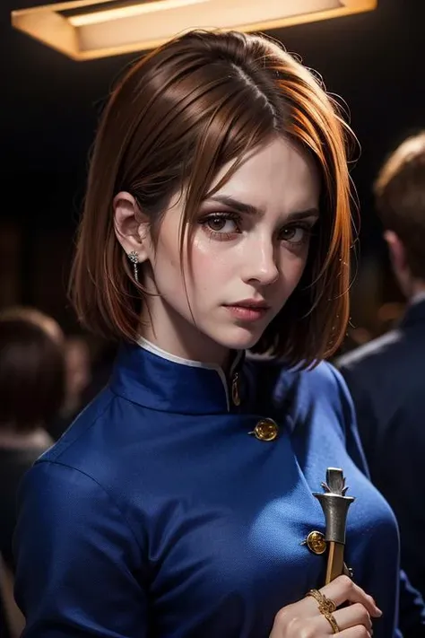 score_9, score_8_up, score_7_up, score_6_up, score_5_up, score_4_up, source_anime, realistic, photoshop \(medium\), <lora:REJill_t1-000022-128:1.0> RE1Jill, blue eyes, brown bob cut, beret, close-up, shoulder pads
, dark environment, mansion, indoors, moody lighting