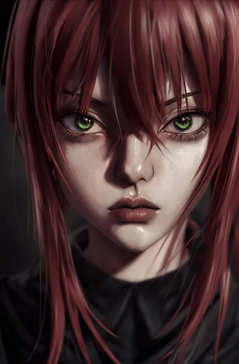 portrait, <lora:makima_offset:1.2>, 3d anime, dark, by <lora:AhmedKaram:0.6>