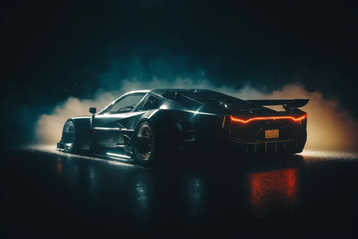 (intrincated details:1.8), (photorealistic), (masterpiece), (photography), cinematic lighting, (hyperrealistic:1.2), 8K,
cyberpunk ambient, car, ground vehicle, motor vehicle, , scenery, solo, vehicle focus, night time, wide tyres, autonomous vehicle, led lights, (opaque windows:), steam coming out of the exhausts, (lens flare, film noise, diffused glow), (reflections and shine)
sparks floating
<lora:Drone_Cars_XL:1> SK_CINEMATIC