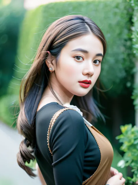 Nikon RAW photo,8k ,Fujifilm XT3, masterpiece, best quality, realistic, photorealistic,ultra detailed, HDR, suppasara, 1girl, solo,long hair, looking at the viewer, black dress