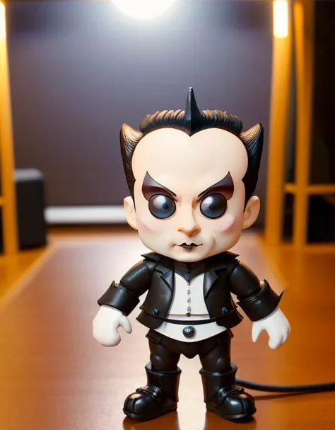 <lora:diffusiondesign_KlausNomi_LoRA_1.09:0.9>, full body wide studio product shot, figure of klaus nomi, studio lighting, soft, sculpture, cute, adorable, pixar, figurine, funko pop, full view