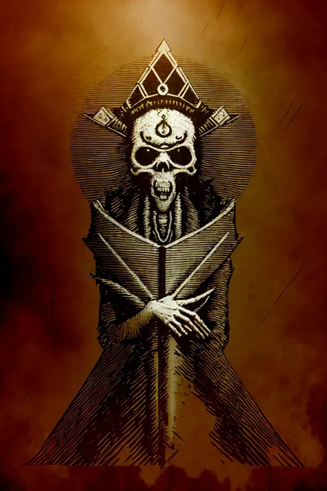 (Necronomicon Sketch:1.1),a archangel holding a skull and a bible \(object\) in hands , Magic Circle , bible black,multiple seven-pointed stars \(symbol\) on top, the Great ultimate on back,fire,blood,by atbgams,<lora:Necronomicon-10:0.9>, Mysterious atmosphere, terrifying atmosphere,
(masterpiece,best quality,official art,extremely detailed CG unity 8k wallpaper:1.4),super fine illustration,highly detailed,very detailed background,highly detailed background,gorgeous nature refined rendering,contour deepening,professional artwork, famous artwork,Vivid Colors,clarity,
film grain,phisically-based render,sharp focus,dslr,raytracing,best bloom,cinematic lighting,cinematic postprocessing,cinematic composition,cinematic bloom,cinematic shadow,depth of field,realistic,extremely intricate,dramatic shadows,visually striking,strong sense of atmosphere,rule of thirds,
gorgeous queen, royal, divine, goddess, godlike, fantasy,
Canon EOS 1DX mark II and ZEISS Planar 85 mm Lens and Aperture F/1.2 and Shutter speed 1/1000s and ISO 100,by atbgams,