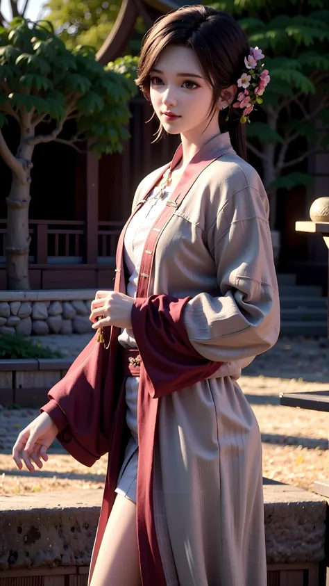 masterpiece,best quality,,1girl,black hair, chinese clothes, <lora:yingmo:0.4>,outdoor,cowboy shot, dynamic pose, dynamic angle