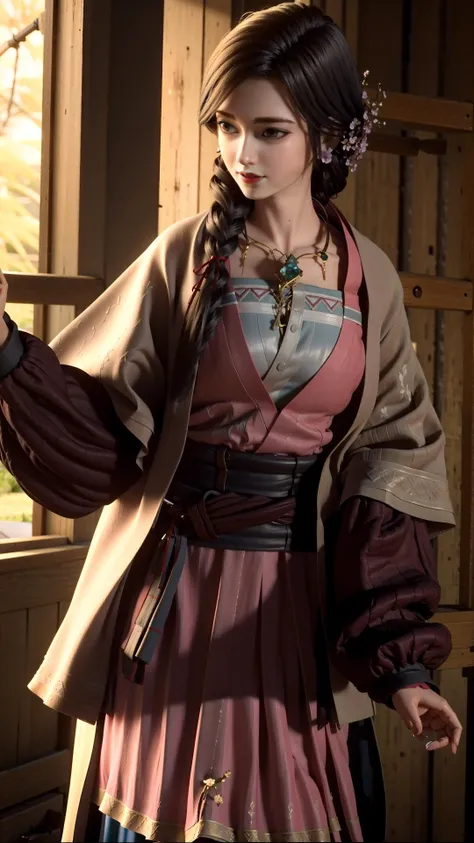 masterpiece,best quality,,1girl,black hair, chinese clothes, <lora:yingmo:0.8>,outdoor,cowboy shot, dynamic pose, dynamic angle