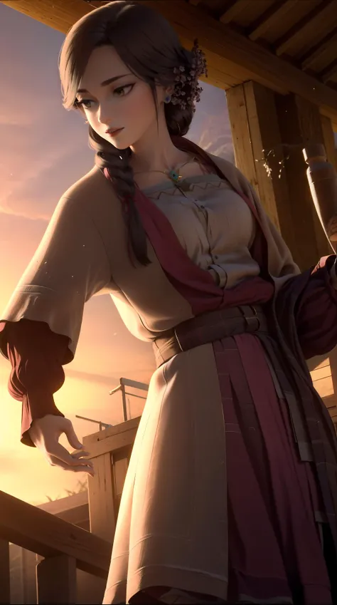 masterpiece,best quality,,1girl,black hair, chinese clothes, <lora:yingmo:0.8>,outdoor,cowboy shot, dynamic pose, dynamic angle