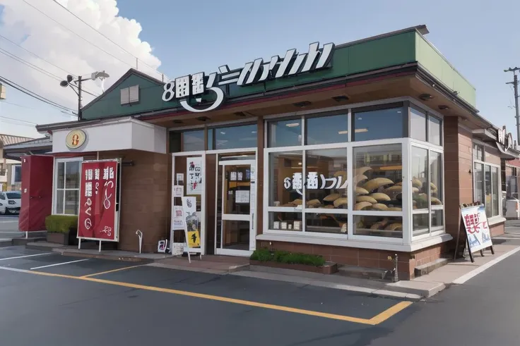best quality, ultra-detailed, illustration,
hachibanramen, storefront, scenery, outdoors, building, sign, sky, road, street, window, shop, real world location
<lora:hachibanramen8_SD15_V1_DIM4:1>