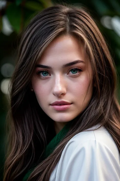 photo of beautiful (jcl3m3nts-120:0.99), a woman with perfect hair, wearing Kelly Green (capelet:1.1), (plain background:1.1), modelshoot style, (extremely detailed CG unity 8k wallpaper), professional majestic photography, (Leica M6 Camera), 24mm, exposure blend, hdr, faded, extremely intricate, High (Detail:1.1), Sharp focus, dramatic, soft cinematic light, (looking at viewer), (detailed pupils), 4k textures, elegant, ((((cinematic look)))), soothing tones, insane details, hyperdetailed, low contrast