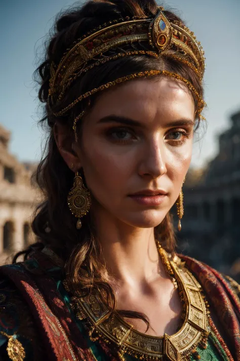 A stunning intricate full color portrait of vba, wearing a ancient roman outfit, epic character composition, by ilya kuvshinov, alessio albi, nina masic, sharp focus, natural lighting, subsurface scattering, f2, 35mm,<lora:add_detail:0.8>  <lora:VivaBianca-RealVision-V1.0:1>