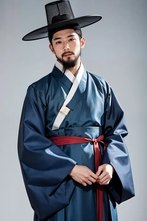 1male, older, hanbok, upper body, hat, korean, very long beard, <lora:hanbok_m_v4-000002:0.6>