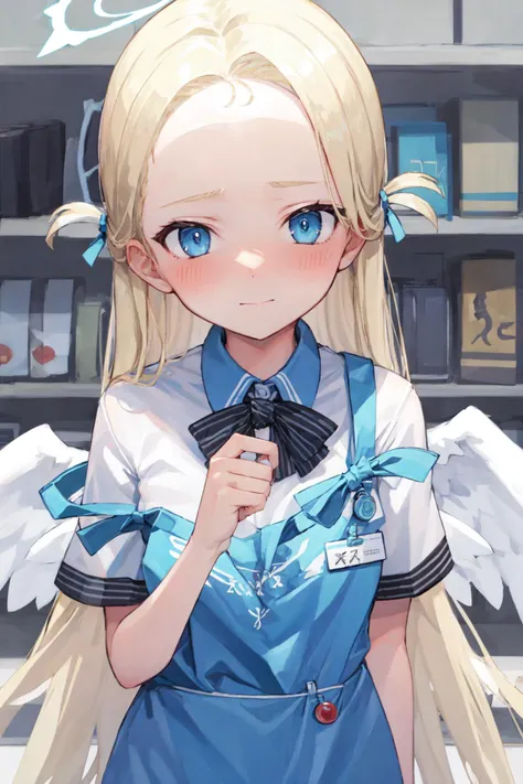 masterpiece, best quality, ultra-detailed, 1girl, sora, halo, feather wings <lora:soraV1.1>