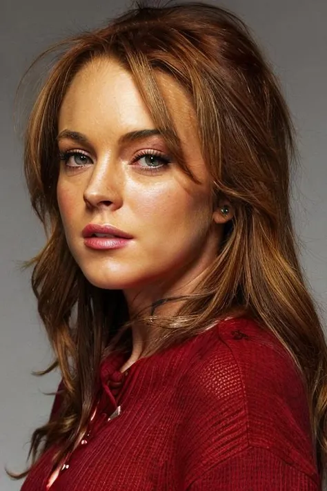l1nds4yl, face , red sweater <lora:l1nds4yl:1>