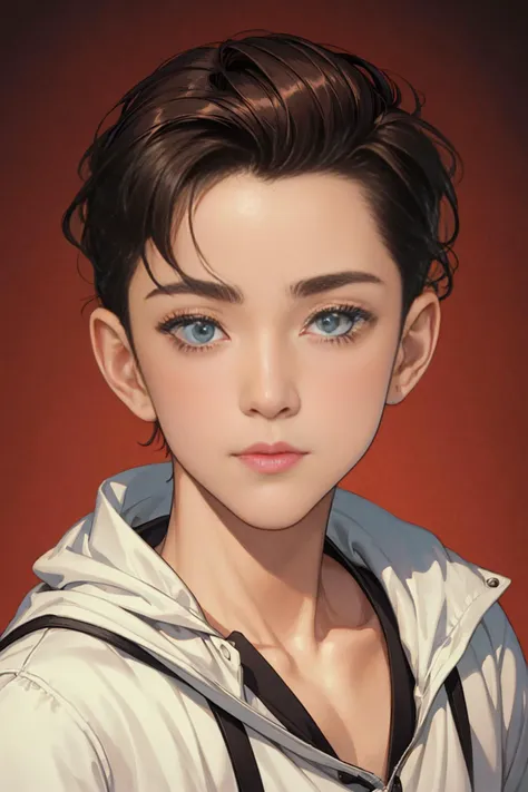 ((masterpiece)),((bestquality)),8k,high detailed,ultra-detailed,1boy,Kino Flo lighting,portrait, ((Manga style)),