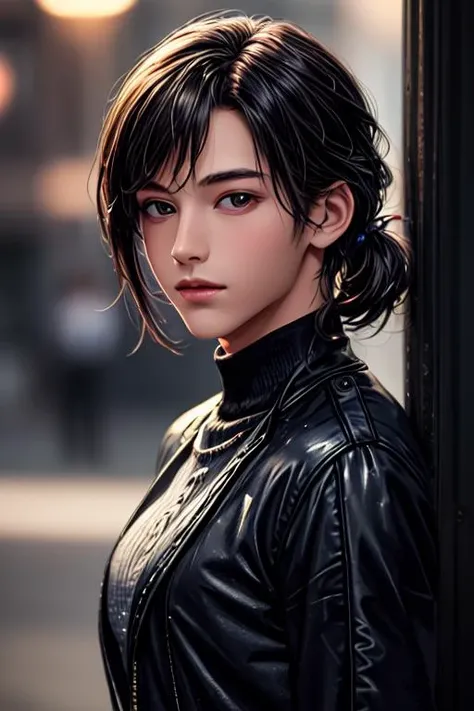 FUBUKI, (BLACK HAIR), Straight hair, TAUT CLOTHES, FUR COAT, JEWELRY, NECKLACE, long face, short hair, straight hair, (photorealistic:1.2), (masterpiece), best quality, (detailed face:1.4), raw photo, ultra realistic 8k, perfect artwork, (background violent tornado and storm :1.2),BREAK, photography,masterpiece,best quality,HDR,highres,realistic details,8K,HDR,highres,absurdres,1girl fly in the air, fubuki,expressionless, tiny breasts,masterpiece,ultra realistic,32k,extremely detailed CG unity 8k wallpaper, best quality, head to waist section composition.