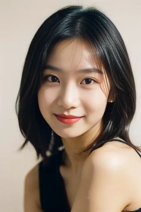 (((masterpiece))),((bestquality)),8k,high detailed,ultra-detailed,photography,award winning,documentary,Original Photo,Realisticity,(simple background:1.35),1girl,solo,((Asian slim girl)),solo,beautiful asian girl face,slim body,((real skin texture)),(well-proportioned hands),make up,eyeliner,eyelashes,lipstick,nail polish,earring,((portrait:1.22)),
Teasing Smile,Chestnut Mouth,([LED lighting|Backlighting|Back lighting|Light box lighting]),in the studio,[looking down|Selfie|Hand_On_Hip|hugging own legs|Parody|flying kick],gradient hair,drill hair,
