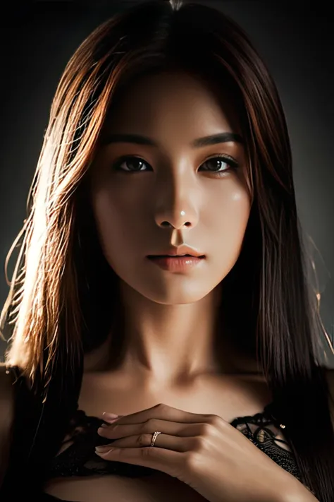 ((masterpiece)),((bestquality)),8k,high detailed,ultra-detailed,photography,award winning,documentary,realistic,crystal clear,8K UHD,high detail,ultrarealistic,1girl,slim asian female,black eyes,beautiful detailed eyes,Well-Proportioned Hands,natural skin texture,24mm,4k textures,soft cinematic light,adobe lightroom,photolab,hdr,intricate,elegant,highly detailed,sharp focus,((((cinematic look)))),soothing tones,insane details,intricate details,hyperdetailed,low contrast,soft cinematic light,dim colors,exposure blend,hdr,faded,Caramel Hair,black long straight,<lora:light_control_ud_civitai_v10:-4.5>