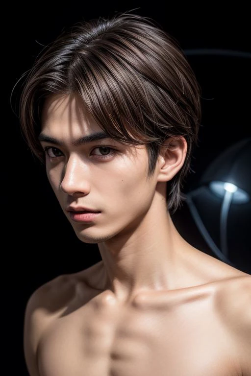 ((masterpiece)),((bestquality)),8k,high detailed,ultra-detailed,photography,award winning,documentary,Original Photo,Realisticity,(simple background:1.35),
1boy,solo,Asian slim boy,male focus,solo,handsome male face,real skin texture,well-proportioned hands,think eyebrow,medium full shot,((((topless male)))),(different face features:1.45),Comb Over Haircut,
([Emergency lighting|Neon lighting|neon light|Umbrella lighting]),(in the studio,[Golden Ratio|Portrait|Cinematic Shot]),[looking away|peace symbol|glove biting|arms behind back|Posing|Flexing],<lora:add_detail:1>,<lora:muscle_slider_v1:-0.4>,<lora:weight_slider_v2:-0.35>,Happy New Year,Mouth Hold,