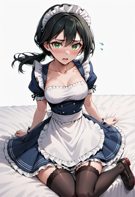 Anime. 1 girl. Slave. Housemaid. Disabled person. Ssbbw. Amputee. Legless. Black hair. Long hair. Hair gathered in braids. Green eyes. Beautiful eyes. Perfect eyes. Expressive eyes. Beautiful nose. Snotty nose. Snot flows from the nose. Very thick body. Very thick hands. The legs were amputated at the knees. Very thick legs. Big fat belly. Big fat butt. Big breasts. Beautiful breasts. slave collar. Maid uniform. Diaper. Dirty diaper. Diaper mess. Sitting. Full height. Wheelchair. Living room of a luxury mansion. Cold. Runny nose. Nasal mucus. Snot. Wants to sneeze. I have to sneeze. Sneezes. Handkerchief. She covers her nose with her plump hands. Blows his nose. Poops diarrhea in diaper. Full body. Extremely detailed CG Unity 8k wallpaper. Ideal lighting. Ultra high resolution 4K. Super detailed 8K resolution.