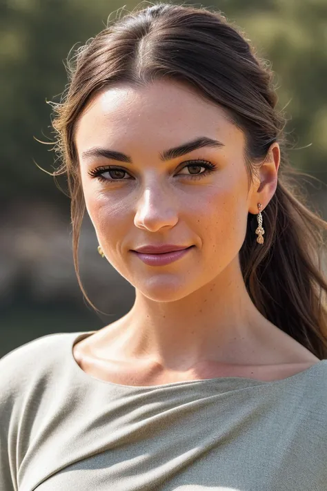 beautiful woman (EPM1ch3ll3J3nn3k3:.99), perfect hair, (high ponytail), ((portrait)), (closeup:1.2), ((from the waist up)), ((( A serene meditation retreat, with modern meditation pods and panoramic views of a tranquil landscape :1.2 ))), natural skin texture, (( Dolman sleeve dress :1.2)), 24mm, 4k textures, soft cinematic light, adobe lightroom, photolab, hdr, intricate, elegant, highly detailed, sharp focus, ((((cinematic look)))), soothing tones, insane details, intricate details, hyperdetailed, low contrast, soft cinematic light, exposure blend, hdr, faded, now, ("I've got a bad feeling about this.":1.1)