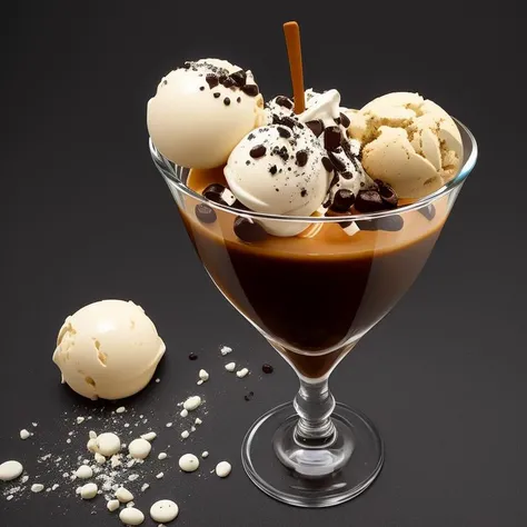 Digital Art, de Kooning, cookies and cream ice cream, espresso, <lora:epiNoiseoffset_v2:1>