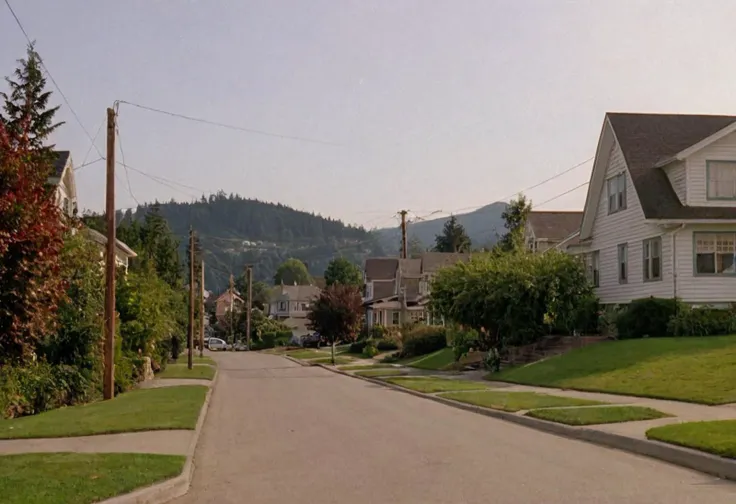 CineTwinPeaks, street, residential, outdoors