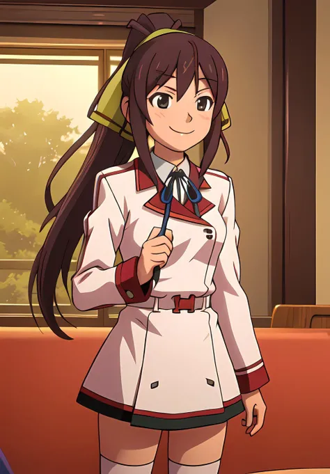 <lora:InfiniteStratos:0.6>, HoukiSchool, solo, smile,